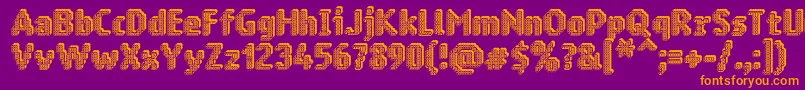 Ringmatrix3D Font – Orange Fonts on Purple Background