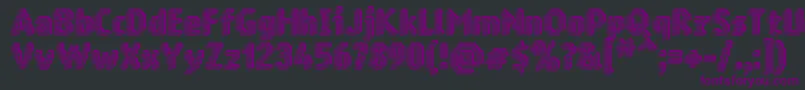 Ringmatrix3D-Schriftart – Violette Schriften auf schwarzem Hintergrund