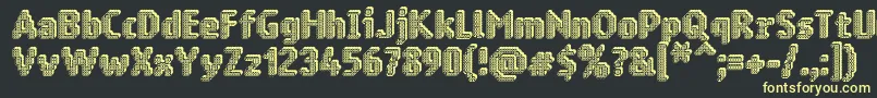 Ringmatrix3D Font – Yellow Fonts on Black Background