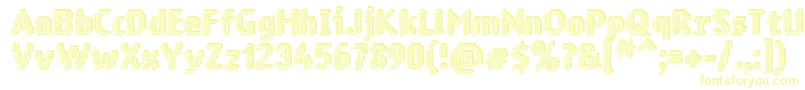 Ringmatrix3D-Schriftart – Gelbe Schriften