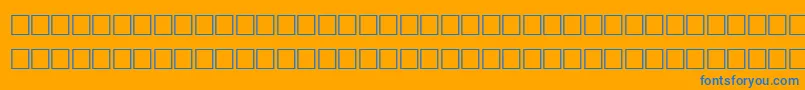 TolandRegular Font – Blue Fonts on Orange Background