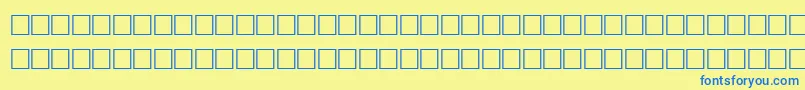 TolandRegular Font – Blue Fonts on Yellow Background