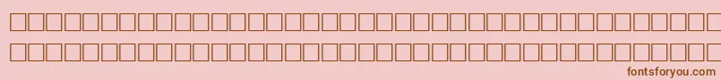 TolandRegular Font – Brown Fonts on Pink Background