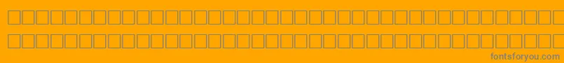 TolandRegular Font – Gray Fonts on Orange Background
