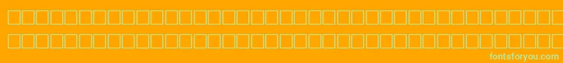 TolandRegular Font – Green Fonts on Orange Background