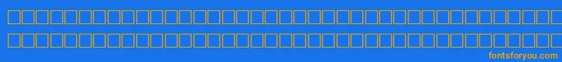 TolandRegular Font – Orange Fonts on Blue Background