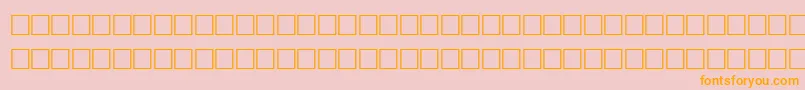 TolandRegular Font – Orange Fonts on Pink Background