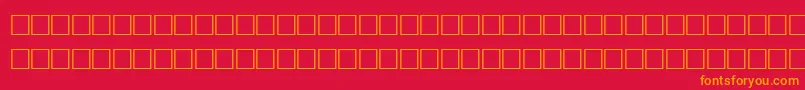 TolandRegular Font – Orange Fonts on Red Background