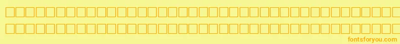 TolandRegular Font – Orange Fonts on Yellow Background