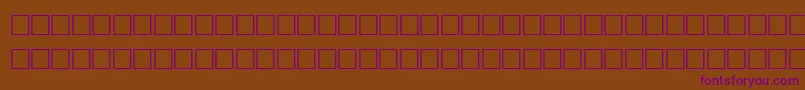 TolandRegular Font – Purple Fonts on Brown Background