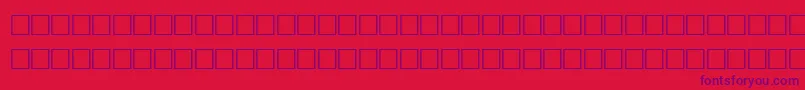 TolandRegular Font – Purple Fonts on Red Background