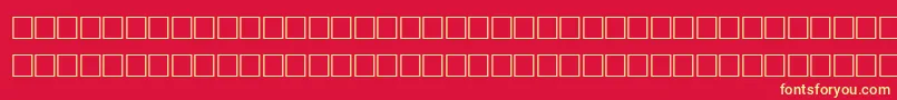 TolandRegular Font – Yellow Fonts on Red Background