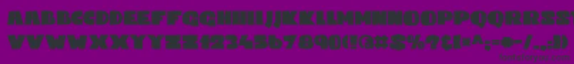 DkCodswallop Font – Black Fonts on Purple Background