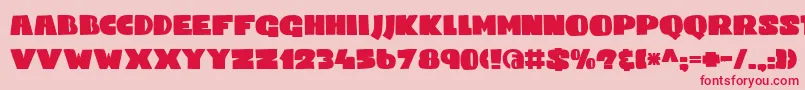 DkCodswallop Font – Red Fonts on Pink Background