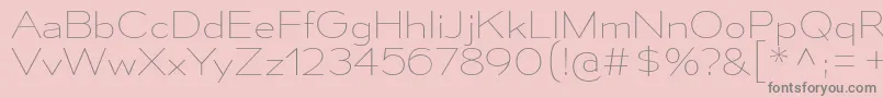 MesmerizeSeUl-Schriftart – Graue Schriften auf rosa Hintergrund
