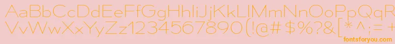 MesmerizeSeUl Font – Orange Fonts on Pink Background