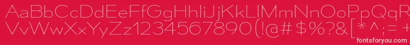 MesmerizeSeUl Font – Pink Fonts on Red Background