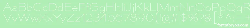 MesmerizeSeUl Font – White Fonts on Green Background