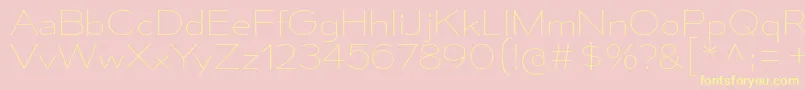 MesmerizeSeUl Font – Yellow Fonts on Pink Background