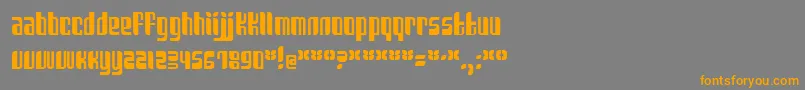 Sanka Font – Orange Fonts on Gray Background