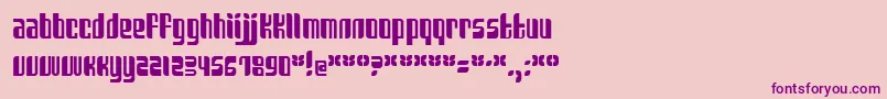 Sanka Font – Purple Fonts on Pink Background