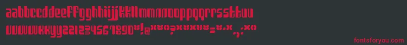 Sanka Font – Red Fonts on Black Background