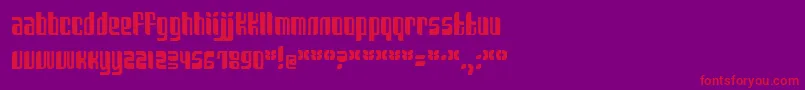 Sanka Font – Red Fonts on Purple Background