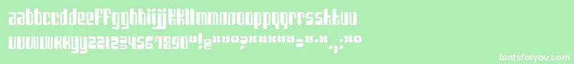 Sanka Font – White Fonts on Green Background