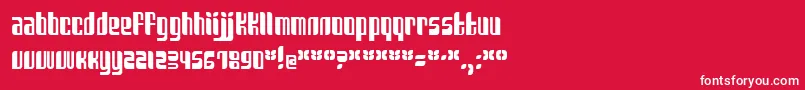 フォントSanka – 赤い背景に白い文字