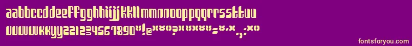Sanka Font – Yellow Fonts on Purple Background