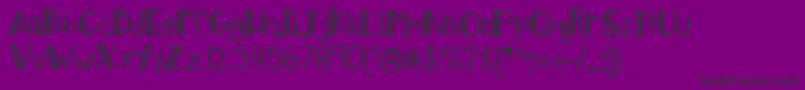 Kbtropicalvacation Font – Black Fonts on Purple Background