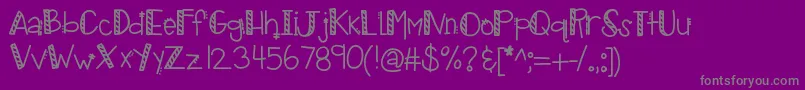 Police Kbtropicalvacation – polices grises sur fond violet