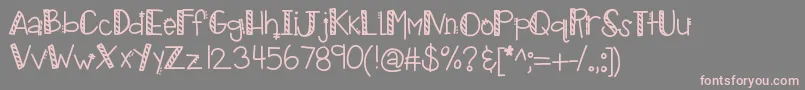 Kbtropicalvacation Font – Pink Fonts on Gray Background