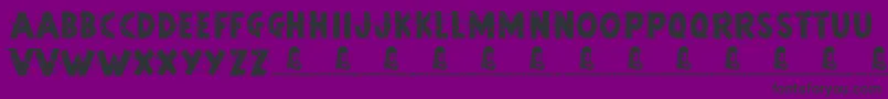 Fonte ArtStudio – fontes pretas em um fundo violeta