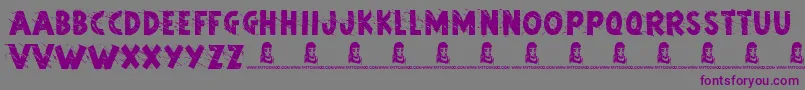 ArtStudio Font – Purple Fonts on Gray Background