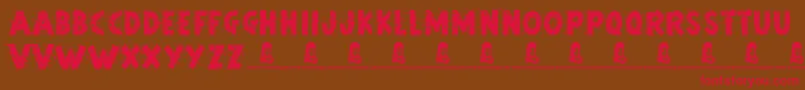ArtStudio Font – Red Fonts on Brown Background
