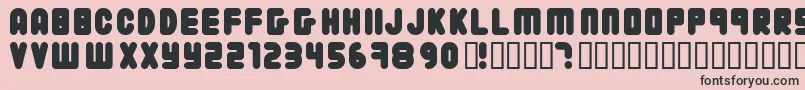 22203 ffy Font – Black Fonts on Pink Background