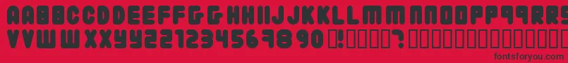 22203 ffy Font – Black Fonts on Red Background