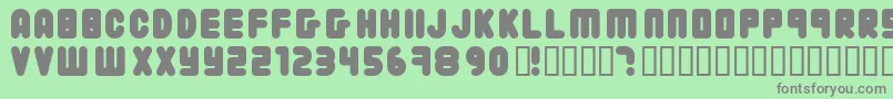 22203 ffy Font – Gray Fonts on Green Background