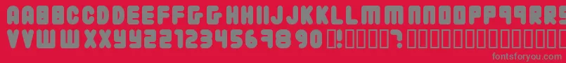 22203 ffy Font – Gray Fonts on Red Background