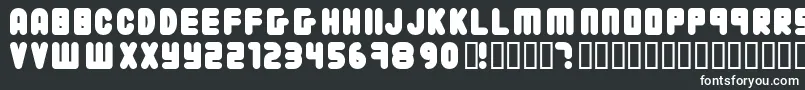 フォント22203 ffy – 黒い背景に白い文字