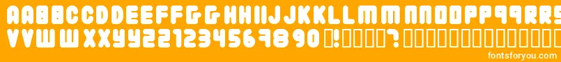 22203 ffy Font – White Fonts on Orange Background