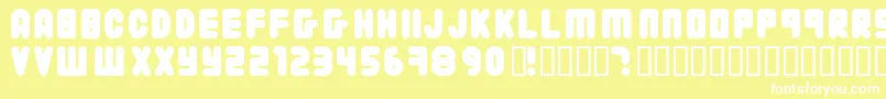 22203 ffy Font – White Fonts on Yellow Background