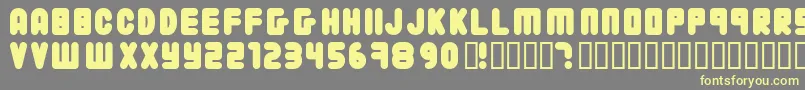 22203 ffy Font – Yellow Fonts on Gray Background