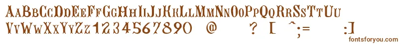 BujardetFreresUnregistered Font – Brown Fonts