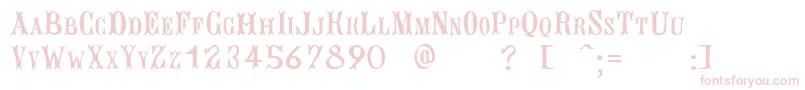 Шрифт BujardetFreresUnregistered – розовые шрифты
