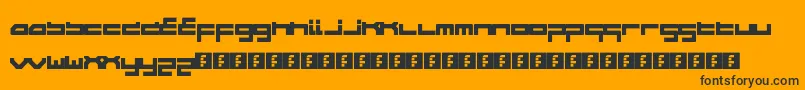 WipeoutHd Font – Black Fonts on Orange Background