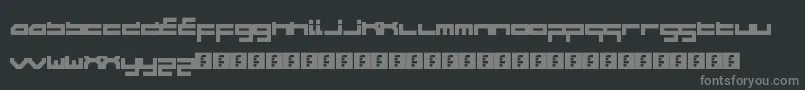 Czcionka WipeoutHd – szare czcionki na czarnym tle