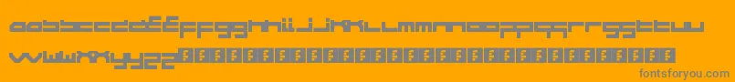 WipeoutHd Font – Gray Fonts on Orange Background