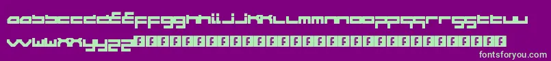Шрифт WipeoutHd – зелёные шрифты на фиолетовом фоне